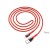 U89 Safeness Charging Data Cable For Lightning - Red 